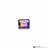 圖示-紫黃水晶裸石(Ametrine)
