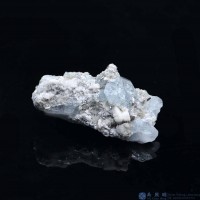 圖示-雪寶頂海藍寶晶體(Aquamarine)