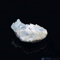 圖示-雪寶頂海藍寶晶體(Aquamarine)