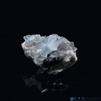 圖示-雪寶頂海藍寶晶體(Aquamarine)