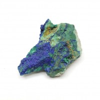 圖示-藍銅礦晶體（Azurite）