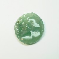 圖示-翡翠木拿玻冰種吊墜/天官賜福(Jadeite)