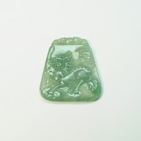 圖示-翡翠木拿玻冰種吊墜/福氣滿門(Jadeite)