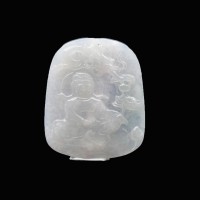 圖示-翡翠/觀音玻璃種吊墜(Jadeite Pendant)