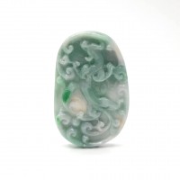 圖示-翡翠/祥龍獻瑞吊墜(Jadeite Pendant)