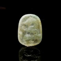 圖示-翡翠/祥龍獻瑞玻璃種吊墜(Jadeite Pendant)