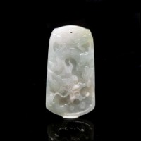 圖示-翡翠/祥龍獻瑞玻冰種吊墜(Jadeite Pendant)