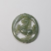 圖示-翡翠吊墜/龍馬精神(Jadeite)