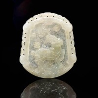 圖示-翡翠/揚眉吐氣玻璃種吊墜(Jadeite Pendant)