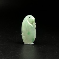 圖示-翡翠玻冰種/如意吊墜(Jadeite Pendant)