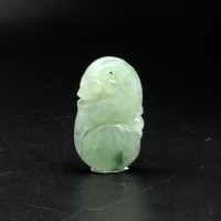 圖示-翡翠玻冰種/如意吊墜(Jadeite Pendant)