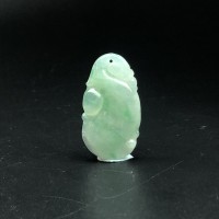 圖示-翡翠玻冰種/如意吊墜(Jadeite Pendant)