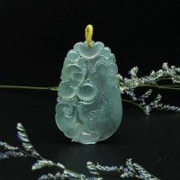 圖示-翡翠玻璃種/如意吊墜(Jadeite Pendant)