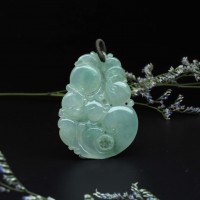 圖示-翡翠玻璃種/如意吊墜(Jadeite Pendant)