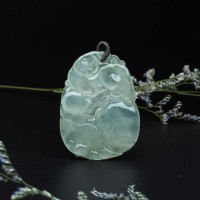 圖示-翡翠玻璃種/如意吊墜(Jadeite Pendant)