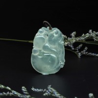 圖示-翡翠玻璃種/如意吊墜(Jadeite Pendant)