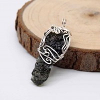 圖示-捷克隕石吊墜(Moldavite Pendant)