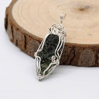 圖示-捷克隕石吊墜(Moldavite Pendant)