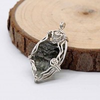 圖示-捷克隕石吊墜(Moldavite Pendant)