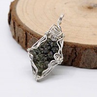 圖示-捷克隕石吊墜(Moldavite Pendant)