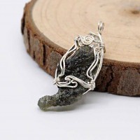 圖示-捷克隕石吊墜(Moldavite Pendant)