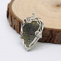 圖示-捷克隕石吊墜(Moldavite Pendant)