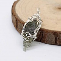 圖示-捷克隕石吊墜(Moldavite Pendant)