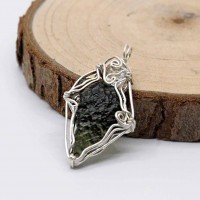 圖示-捷克隕石吊墜(Moldavite Pendant)