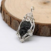 圖示-捷克隕石吊墜(Moldavite Pendant)