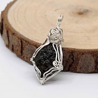 圖示-捷克隕石吊墜(Moldavite Pendant)