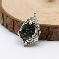 圖示-捷克隕石吊墜(Moldavite Pendant)