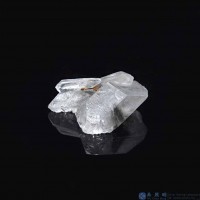 圖示-黑銀鈦晶體(Brookite in Quartz)