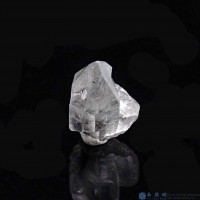 圖示-黑銀鈦晶體(Brookite in Quartz)
