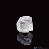 圖示-黑銀鈦晶體(Brookite in Quartz)
