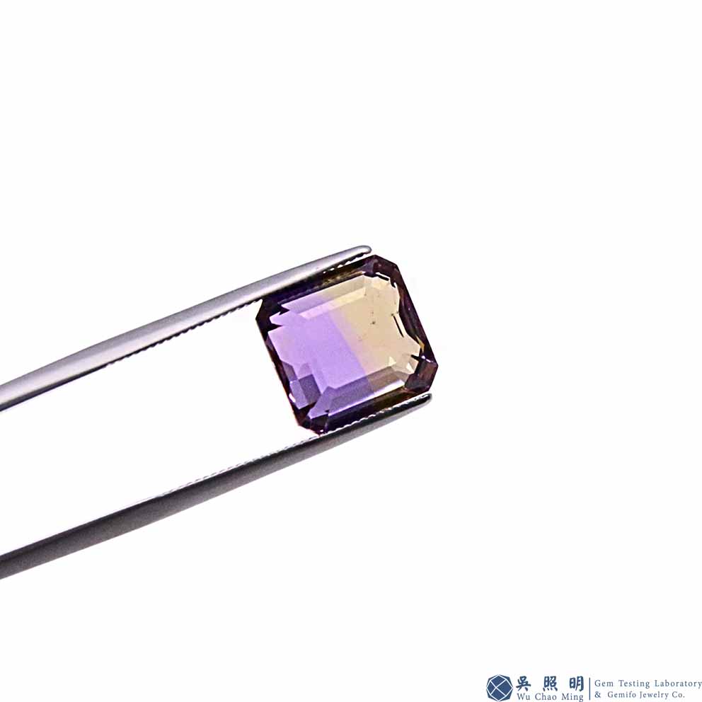 圖示-紫黃水晶裸石(Ametrine)