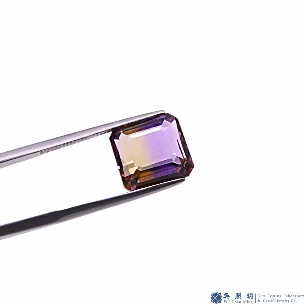 圖示-紫黃水晶裸石(Ametrine)