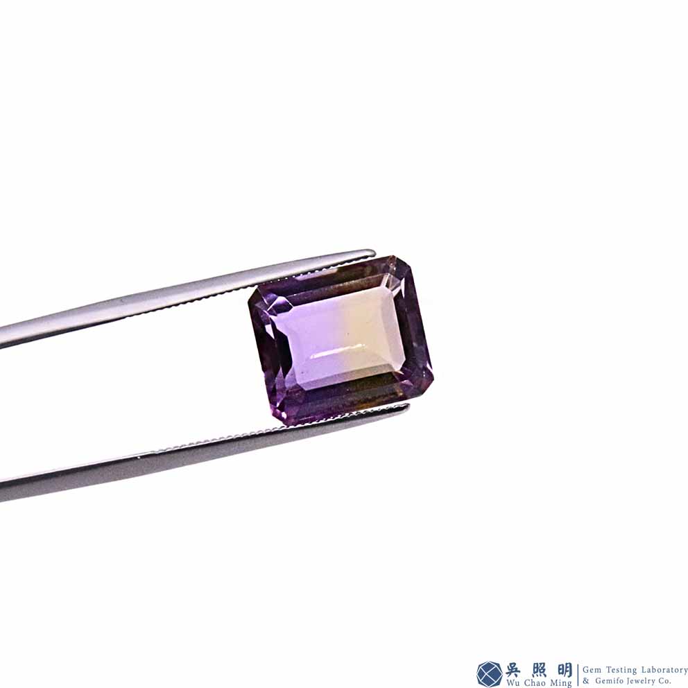 圖示-紫黃水晶裸石(Ametrine)