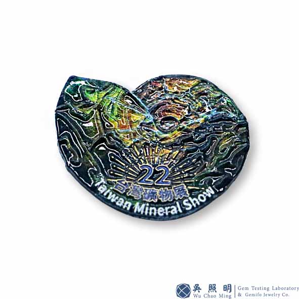 圖示-第22屆礦物展紀念徽章