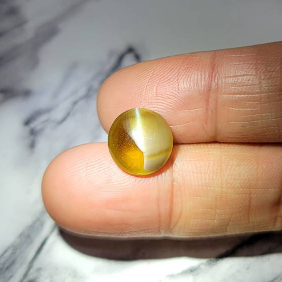 圖示-[需詢價]金綠貓眼裸石(Chrysoberyl cat’s eye)