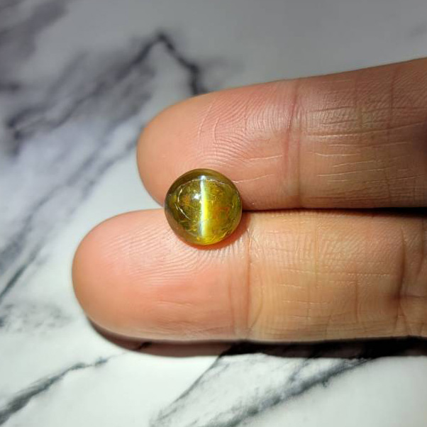 圖示-[需詢價]金綠貓眼裸石(Chrysoberyl cat’s eye)