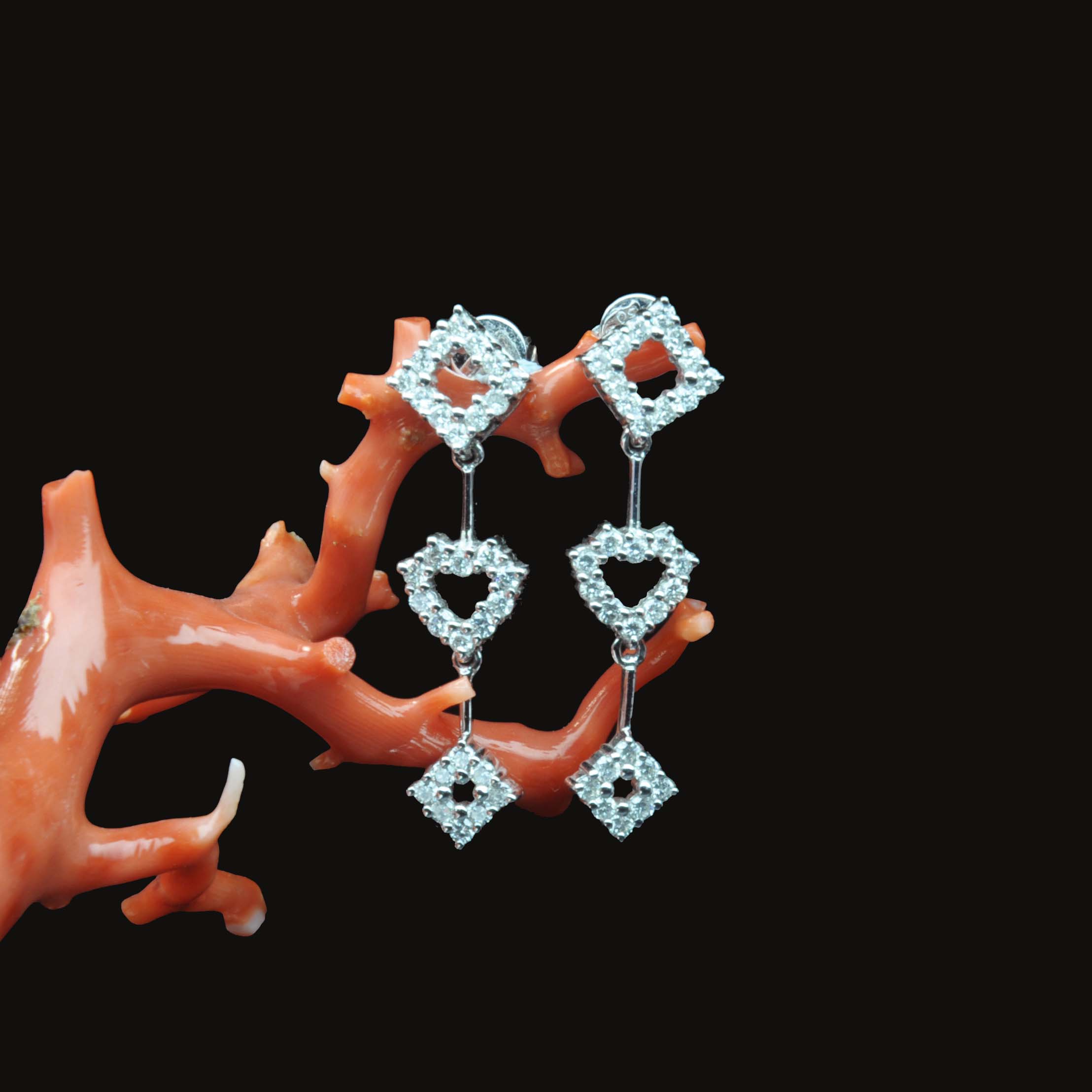 圖示-白K金鑽石耳環(Diamond Earrings)