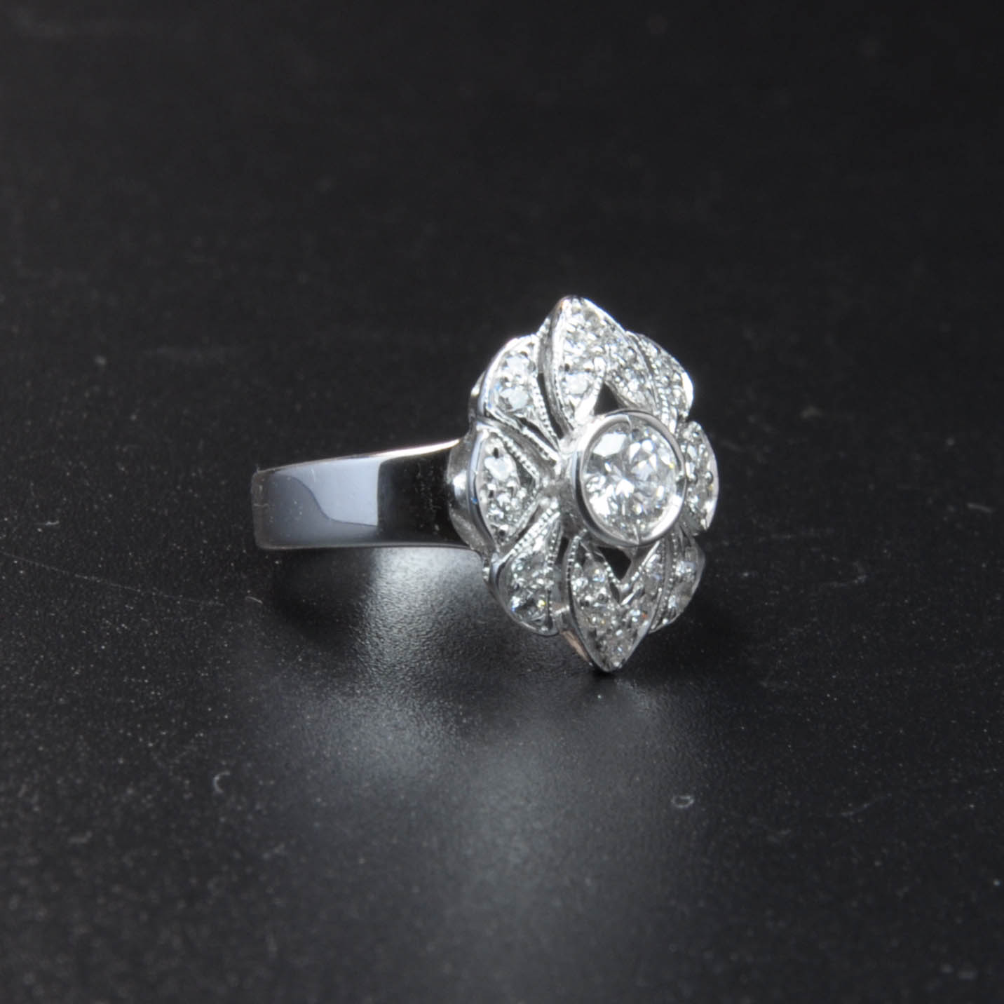 圖示-鑽石經典白K金戒指(Diamond Ring)