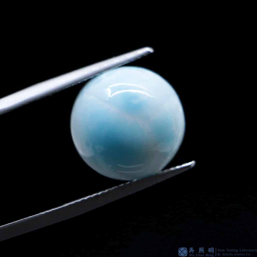 圖示-異極礦蛋面(Hemimorphite)