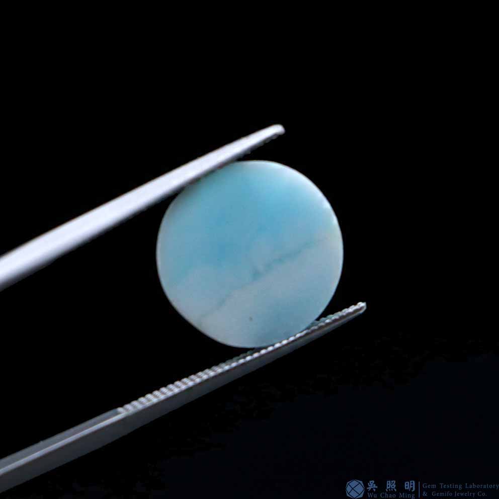 圖示-異極礦蛋面(Hemimorphite)