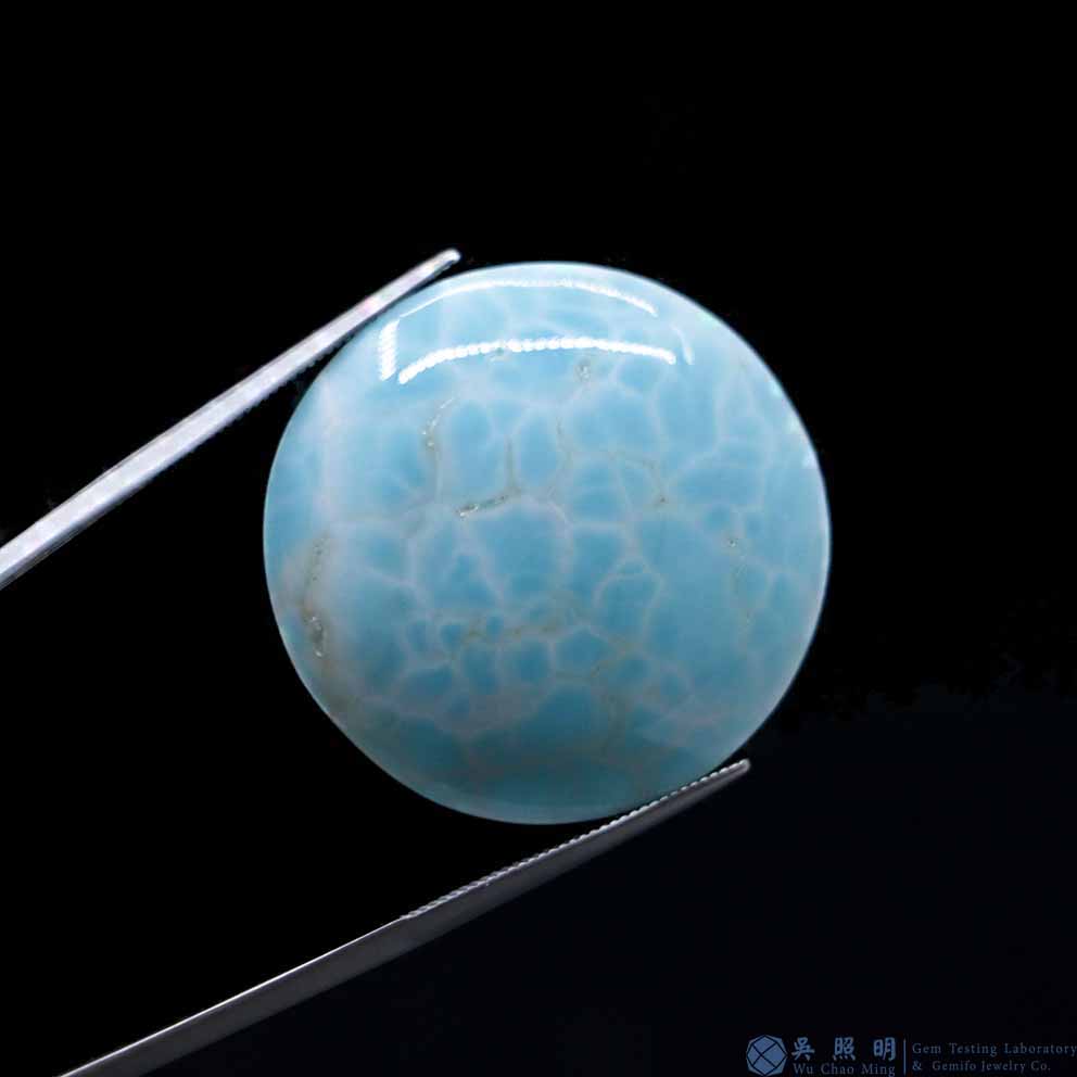 圖示-異極礦蛋面(Hemimorphite)