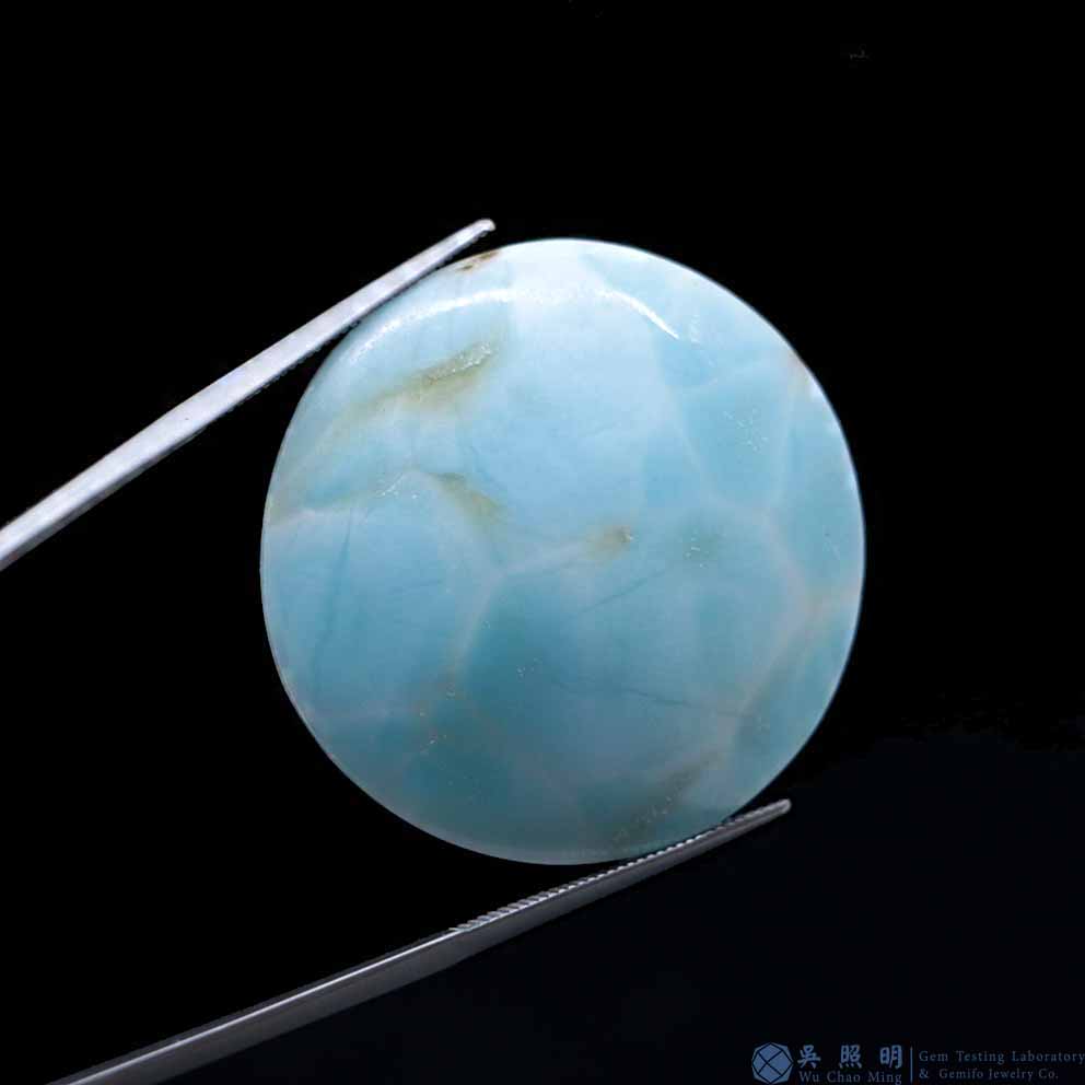 圖示-異極礦蛋面(Hemimorphite)