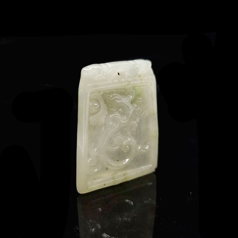 圖示-翡翠/祥龍獻瑞玻璃種吊墜(Jadeite Pendant)