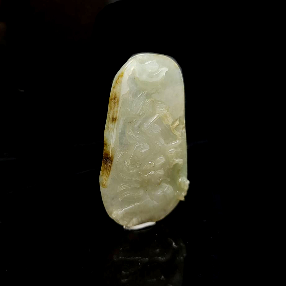 圖示-翡翠/祥龍獻瑞玻冰種吊墜(Jadeite Pendant)