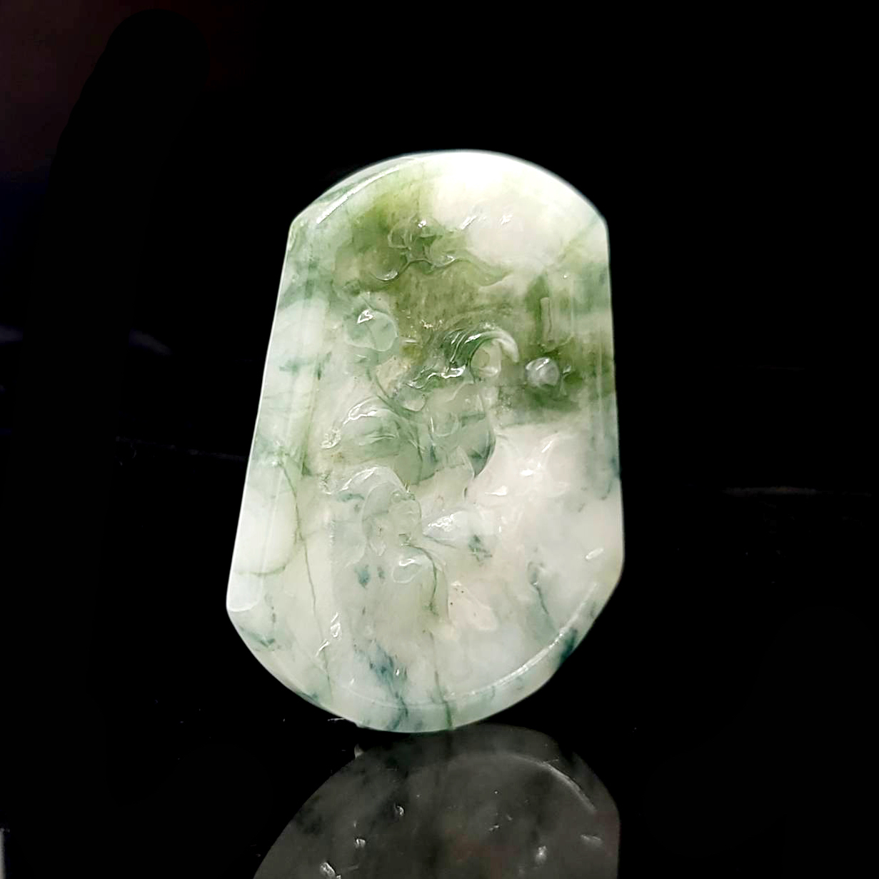 圖示-翡翠/三陽開泰玻冰種吊墜(Jadeite Pendant)