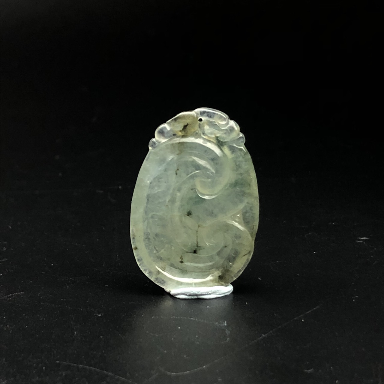 圖示-翡翠玻冰種/如意吊墜(Jadeite Pendant)